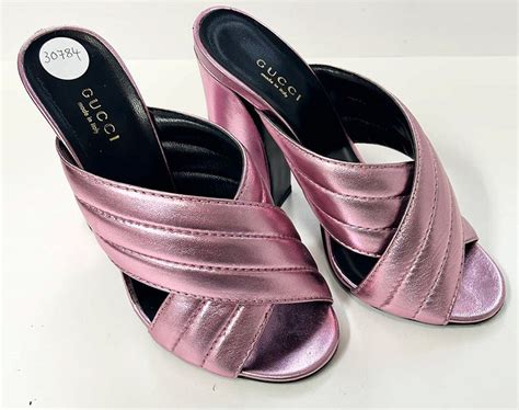 gucci pink metallic sandals|Gucci pink sandals dupe.